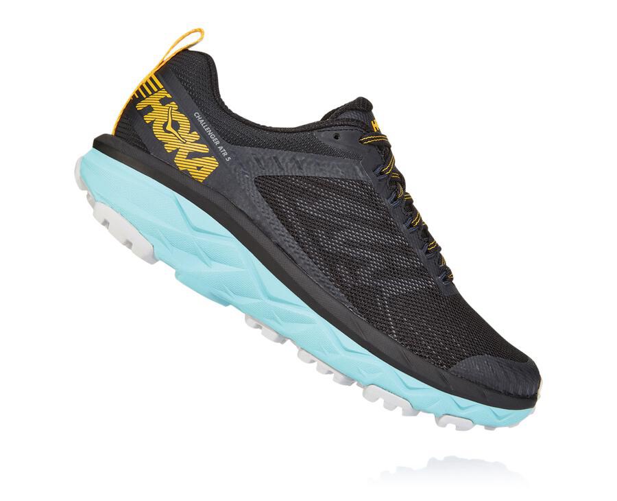 Hoka Australia One One Challenger ATR 5 - Womens Trail Shoes Black - ORJUW-6359